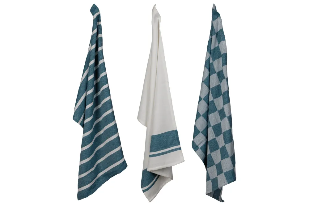 Cosy & Trendy Theedoeken Stoff Green Heron 50 x 70 cm - 3 Stuks