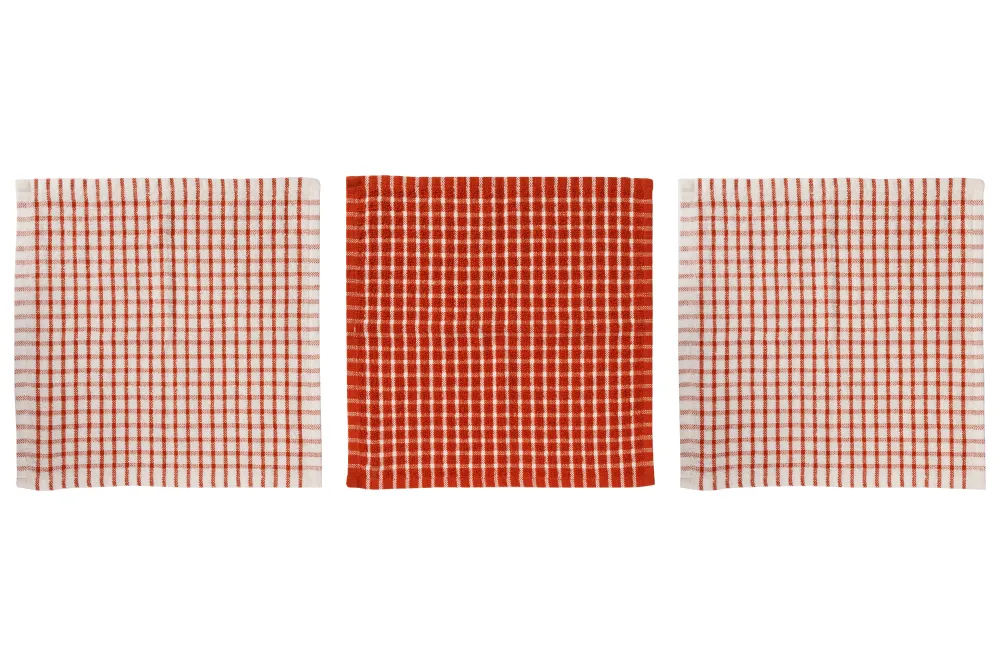 Cosy & Trendy Vaatdoekjes Stoff Roest 30 x 30 cm - 3 Stuks