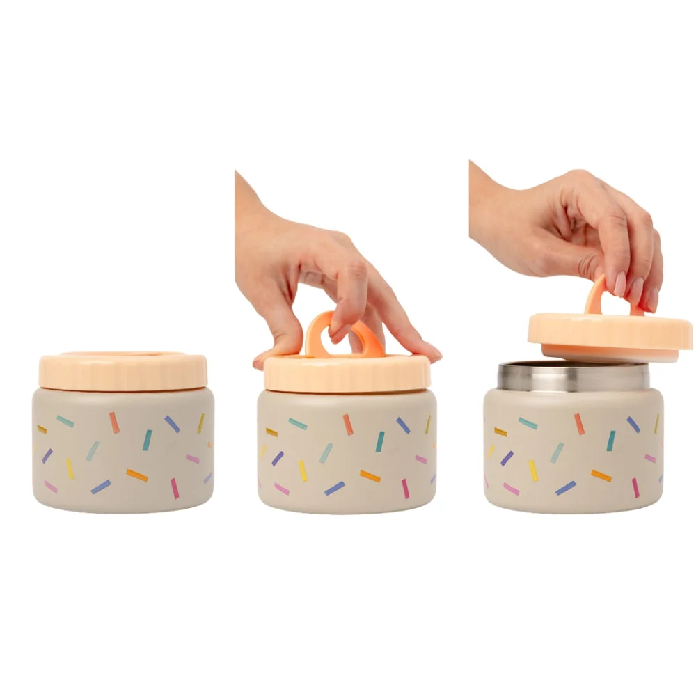 Cotton Cloud Kinder lunchthermos Dansende Hartjes 350ml