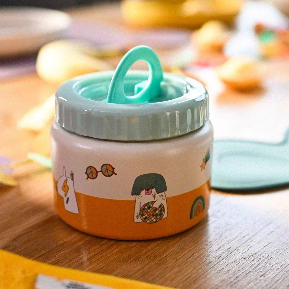 Cotton Cloud Kinder lunchthermos Funky Dogs 350ml