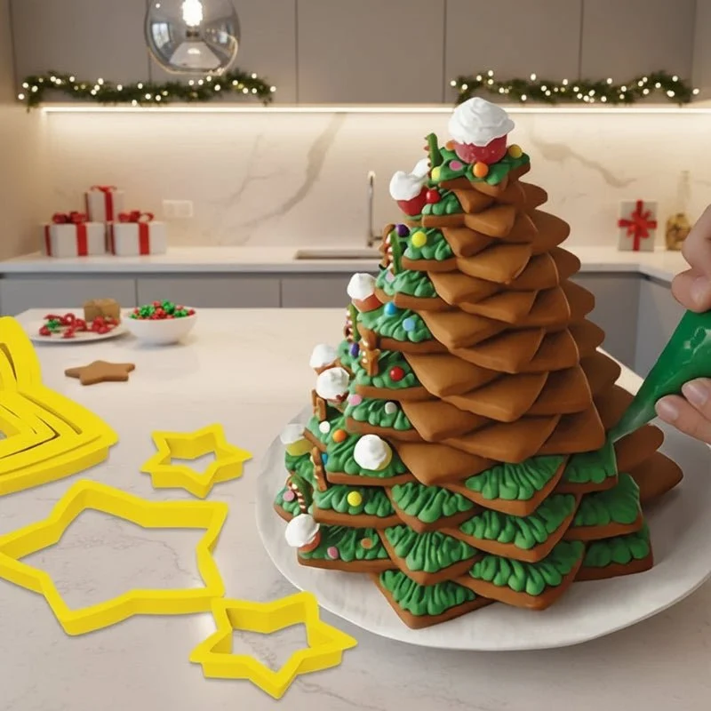 DOUGHBELL – 6-delige kerstkoekjes-uitsteekvormen set voor koekjes & gebak Cozey Maison