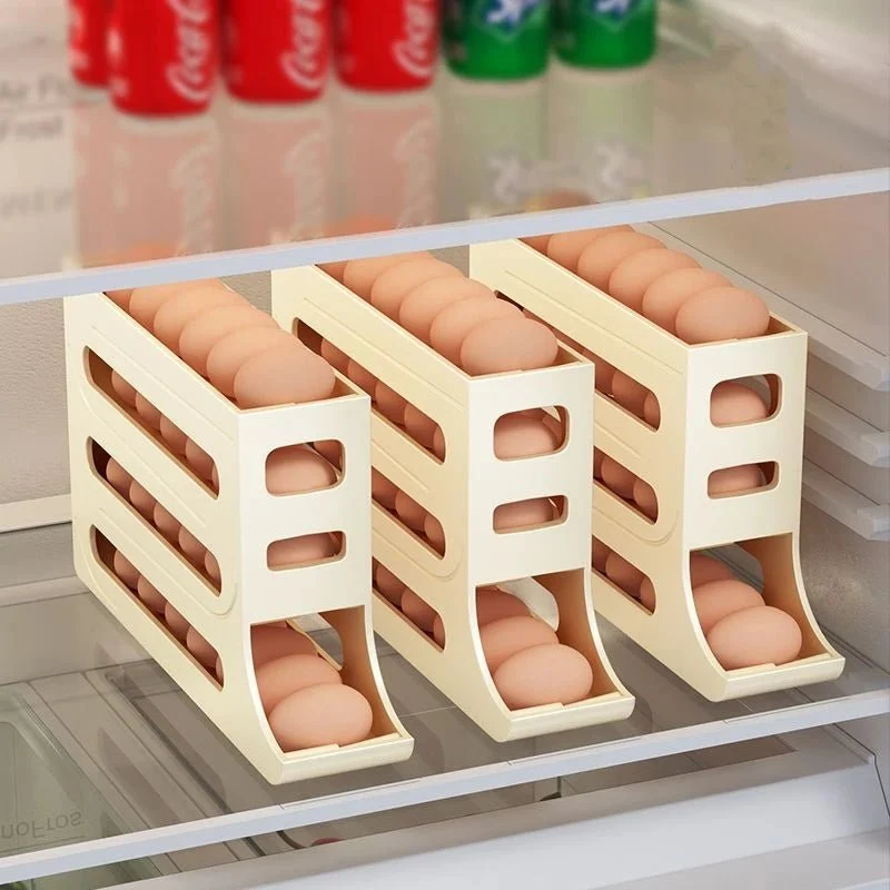 EGGROLLA – Eieropslagdoos met grote capaciteit en rolontwerp voor 30 eieren Cozey Maison