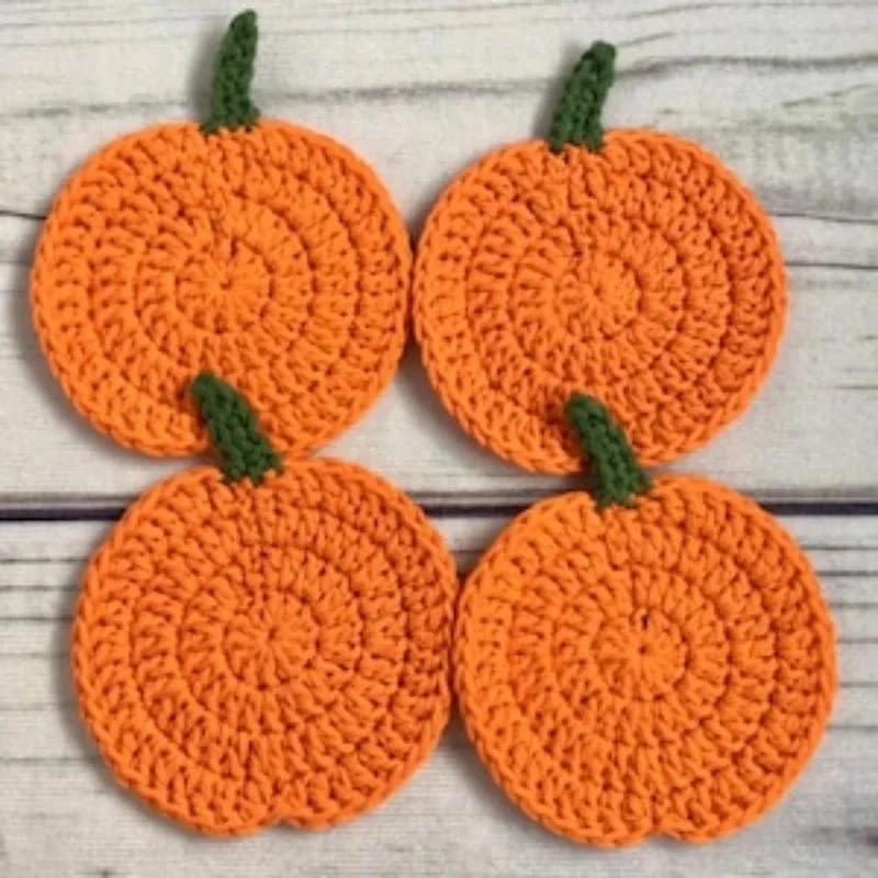 FALLORA – Met de hand gemaakte gehaakte pompoenonderzetters voor herfstige tafeldecoratie Cozey Maison