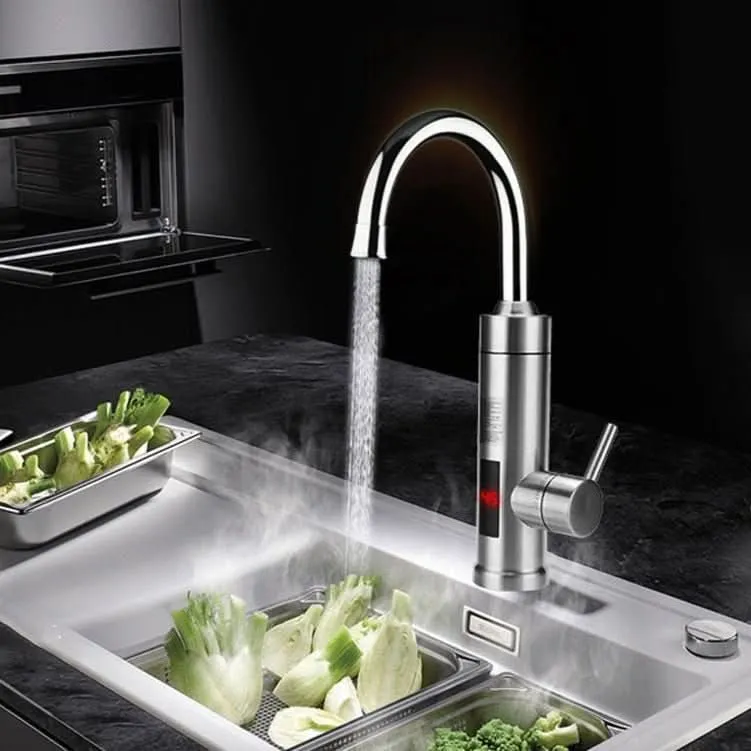 HEATFLOW Keukenkraan – Elektrische keukenkraan met direct heet- en koudwater op knopdruk Cozey Maison