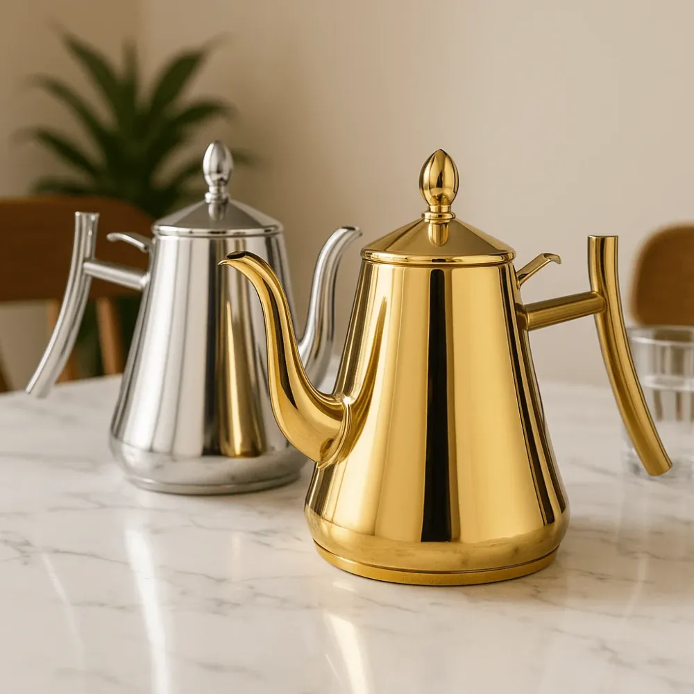 HOTCRAFT – Premium waterkoker van roestvrij staal met inductiefunctie en geïntegreerd filter Cozey Maison