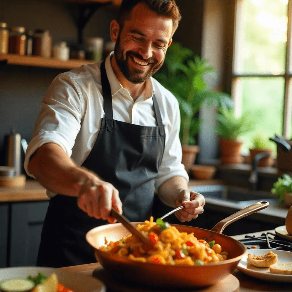 KOPER PAN – Professionele koperen pan met antiaanbaklaag & perfecte warmteverdeling Cozey Maison
