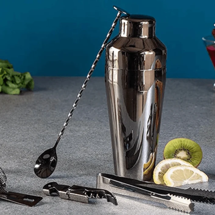 LUXMIX BARSET – 10-delige cocktailset van roestvrij staal voor stijlvolle drankjes Cozey Maison
