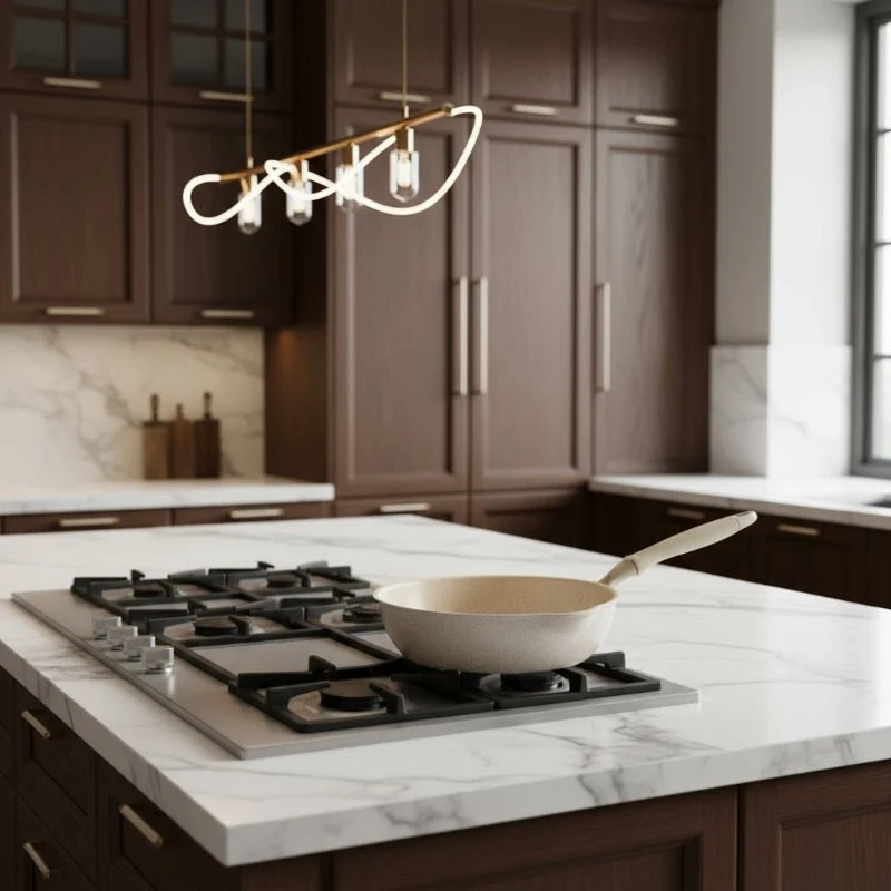 MAIFANTRIQ – Diepe anti-aanbak wok met maifan-steen coating van aluminiumlegering voor alle soorten fornuizen Cozey Maison