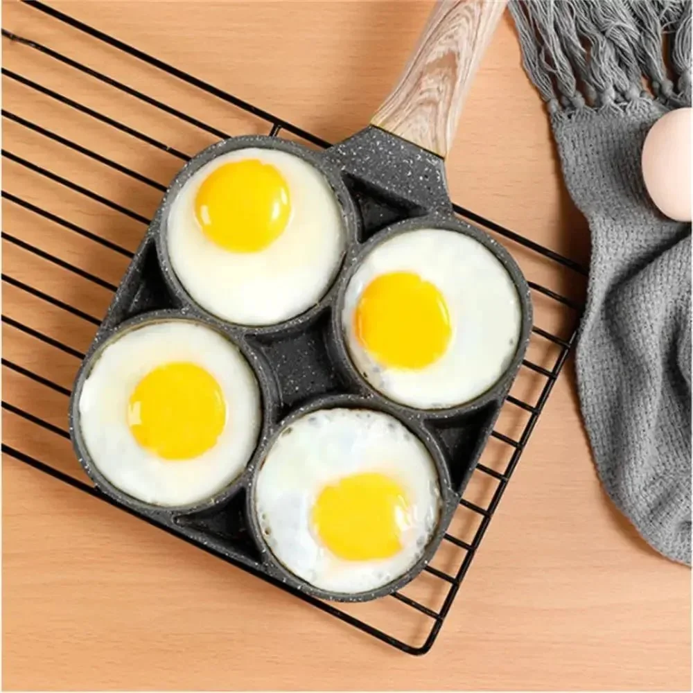 OMELIQON – 4-gats anti-aanbakpan voor omeletten, burgers, steak & ontbijt Cozey Maison