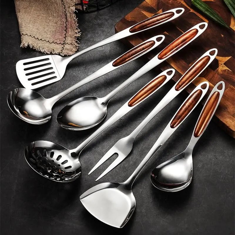 PROCHEF - Roestvrijstalen keukengerei set voor duurzaam, ergonomisch en nauwkeurig koken met stijlvol design Cozey Maison