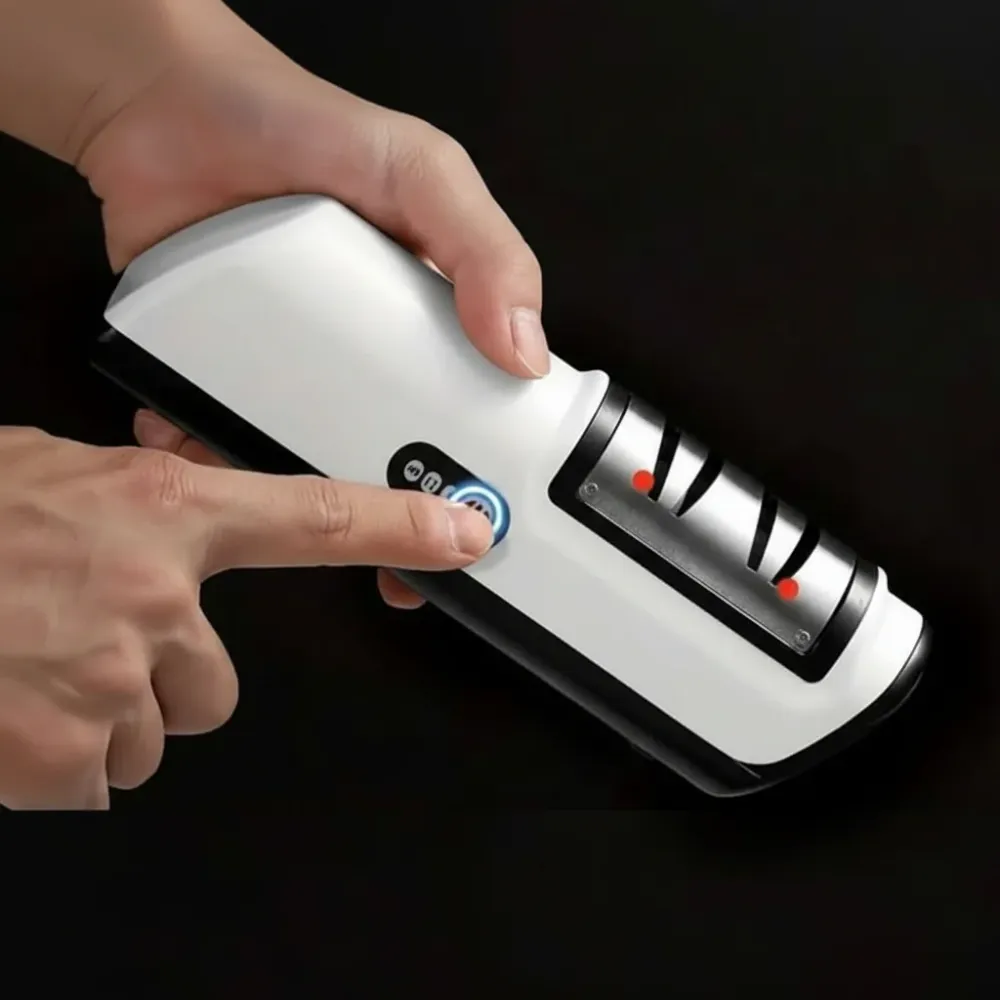 SHARPEASE DUO – Oplaadbare 2-traps messenslijper voor keramische en stalen messen Cozey Maison