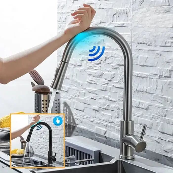 SILQUA – Slimme sensor keukenkraan met uittrekbare uitloop Cozey Maison