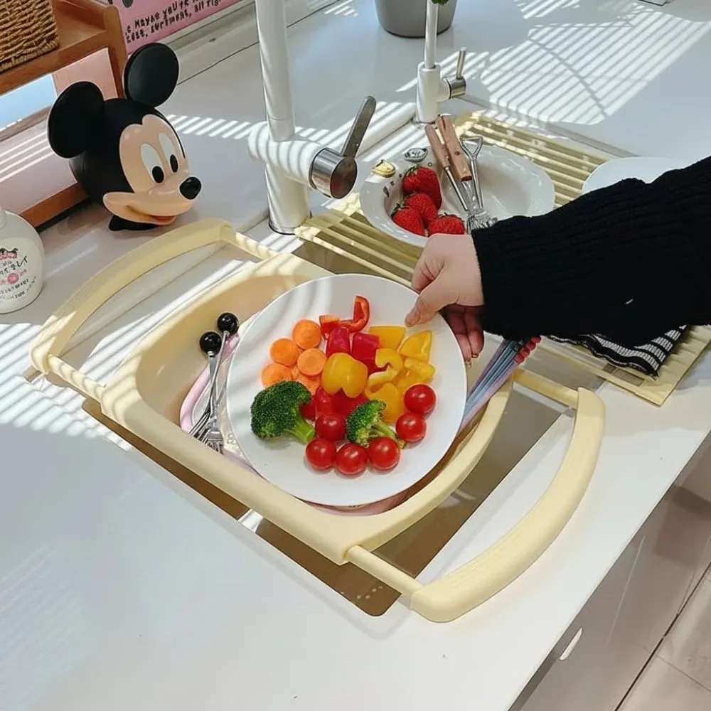 SINKMATE – Multifunctionele gootsteenorganizer met afdruipfunctie en ruimtebesparing Cozey Maison