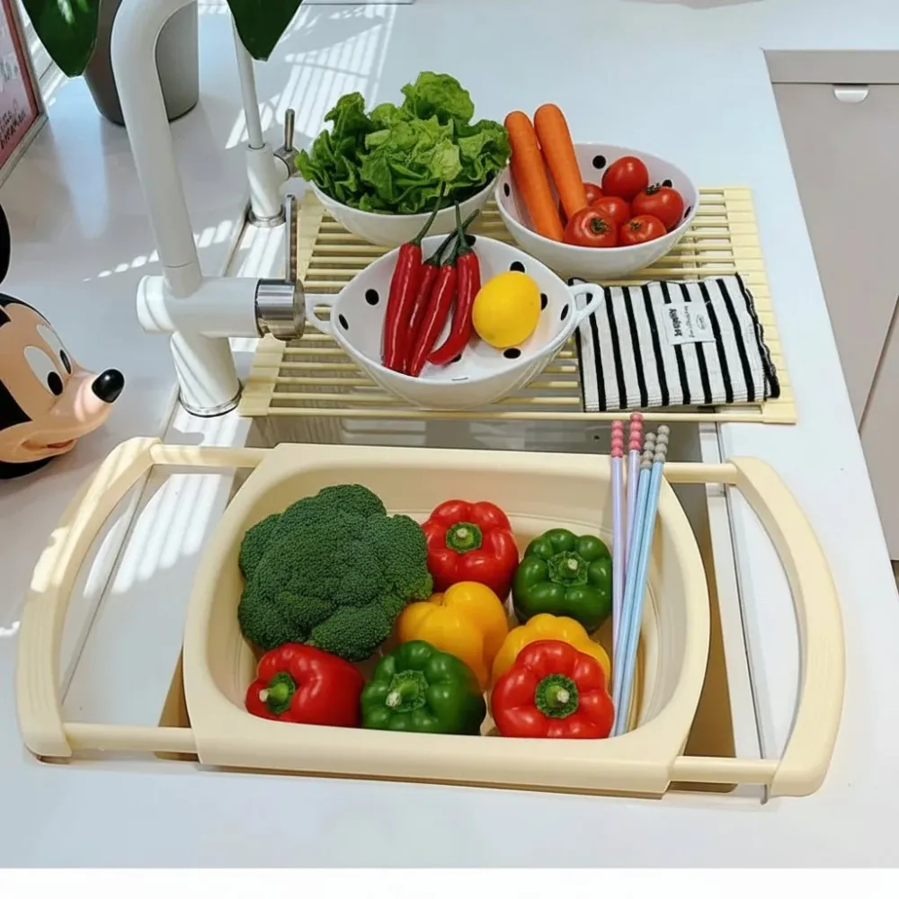 SINKMATE – Multifunctionele gootsteenorganizer met afdruipfunctie en ruimtebesparing Cozey Maison