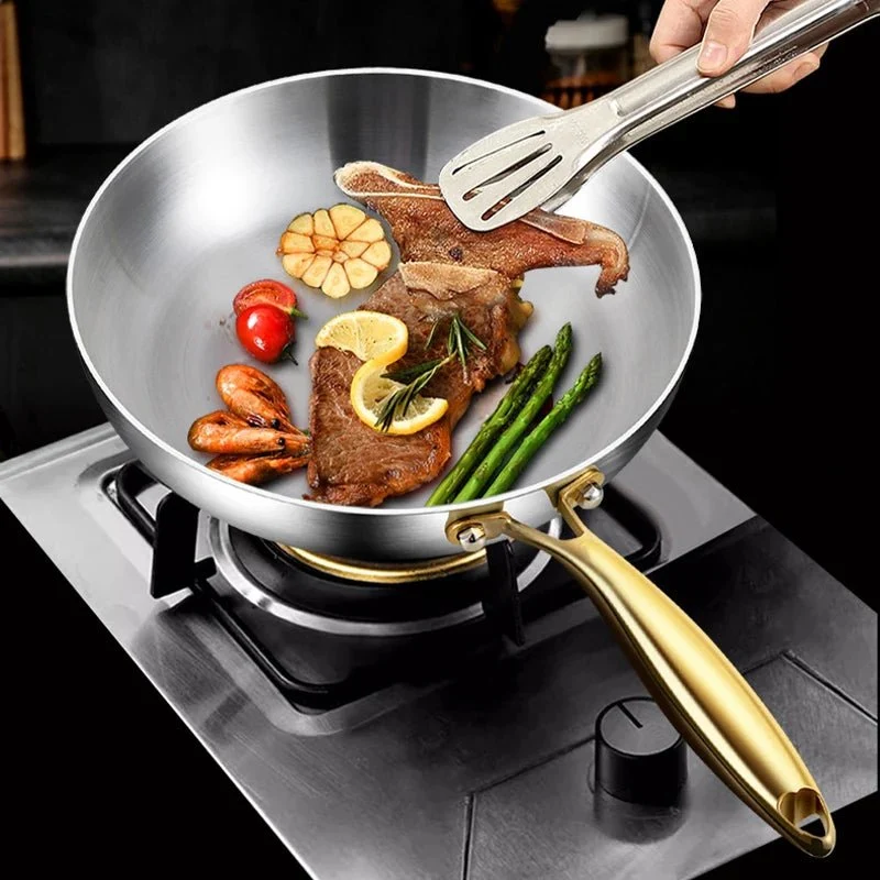 STEELTRIQ – 316 roestvrijstalen braadpan met 7-laags ontwerp, 2 mm wanddikte en inductiecompatibiliteit Cozey Maison