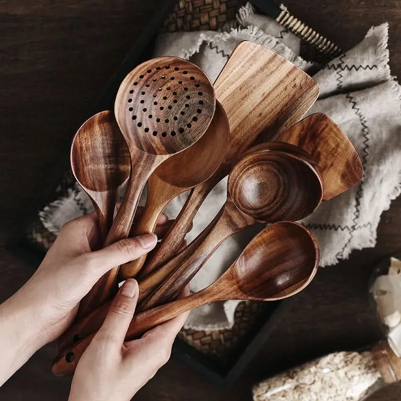 TEAKCRAFT - Hoogwaardige teakhouten keukenhulpen voor duurzaam en stijlvol koken Cozey Maison