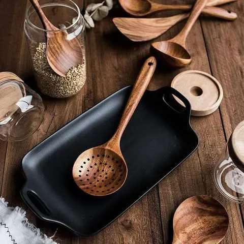 TEAKCRAFT - Hoogwaardige teakhouten keukenhulpen voor duurzaam en stijlvol koken Cozey Maison