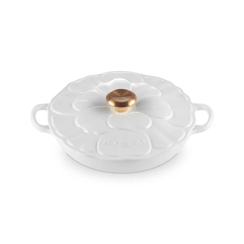 Le Creuset Campagnard Signature 'Bloesem Wit' ø26cm / 2.2L