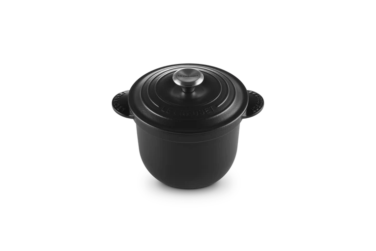 Le Creuset Cocotte Every / Rijstkoker Tradition 'Mat Zwart' Ø18cm / 2L