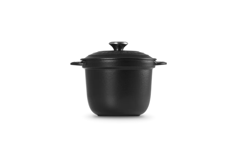 Le Creuset Cocotte Every / Rijstkoker Tradition 'Mat Zwart' Ø18cm / 2L