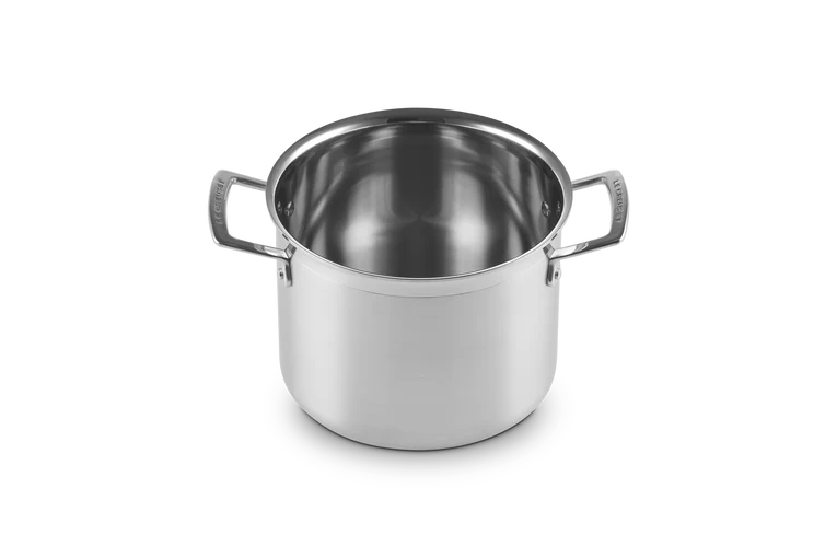 Le Creuset Kookpan Ø20cm/5L Met pastamand 'Classic 3-ply RVS'