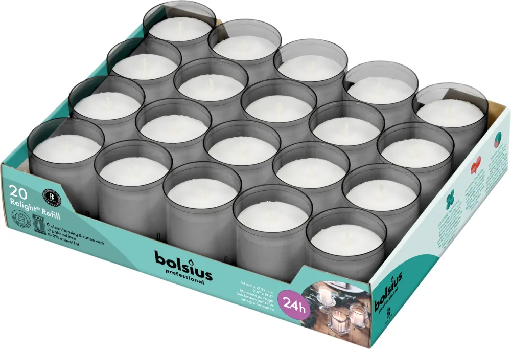 Cube lights refill grijs 20 st. -