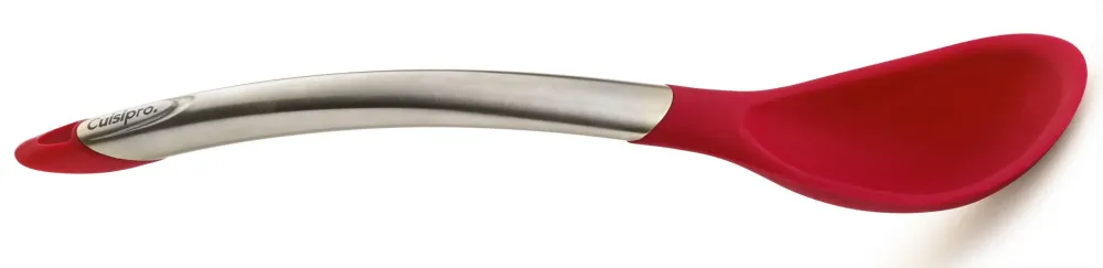 Cuisipro Serveerlepel (met silicone) - rood - 30,5 cm