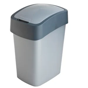 Vuilbak flip bin grijs Curver