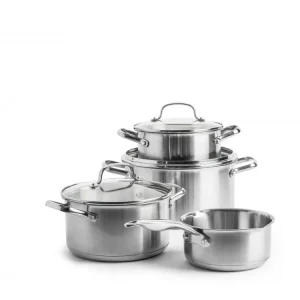 Dagelijkse Kost Set kookpot 18+20+24cm / steelpan 16cm 7-delig Dagelijkse Kost Cookware