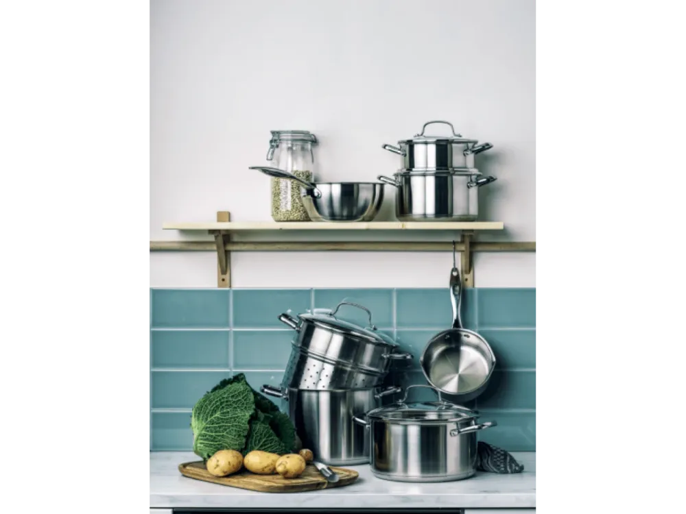 Dagelijkse Kost Set kookpot 18+20+24cm / steelpan 16cm 7-delig Dagelijkse Kost Cookware