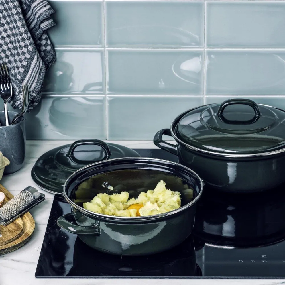 Dagelijkse Kost Stoofpot met keramische antikleeflaag met deksel 24cm Dagelijkse Kost Cookware