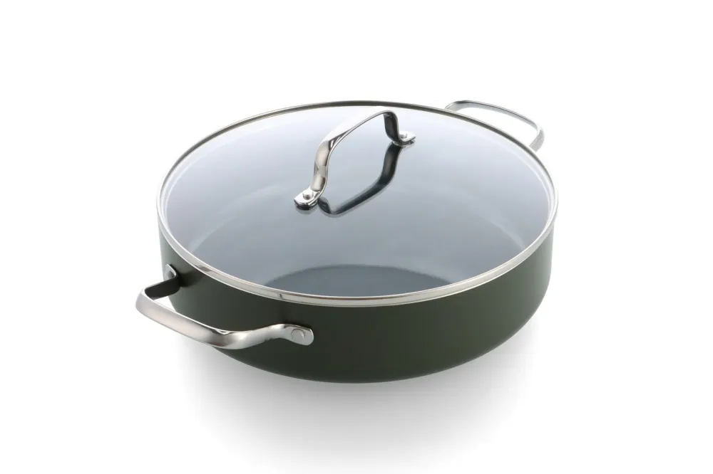 Dagelijkse Kost stoofpan met keramische antikleeflaag met deksel 28cm