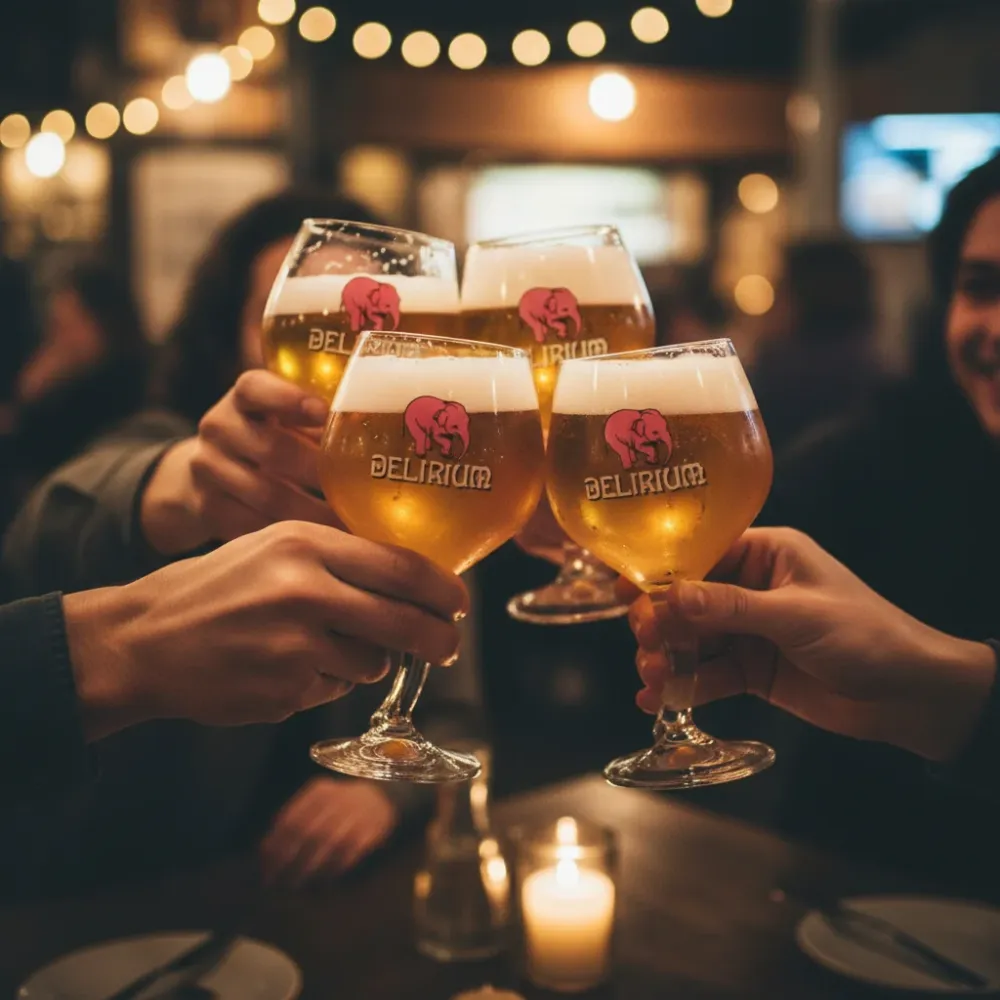 Delirium Bierglazen op Voet - 330 ml - 6 stuks