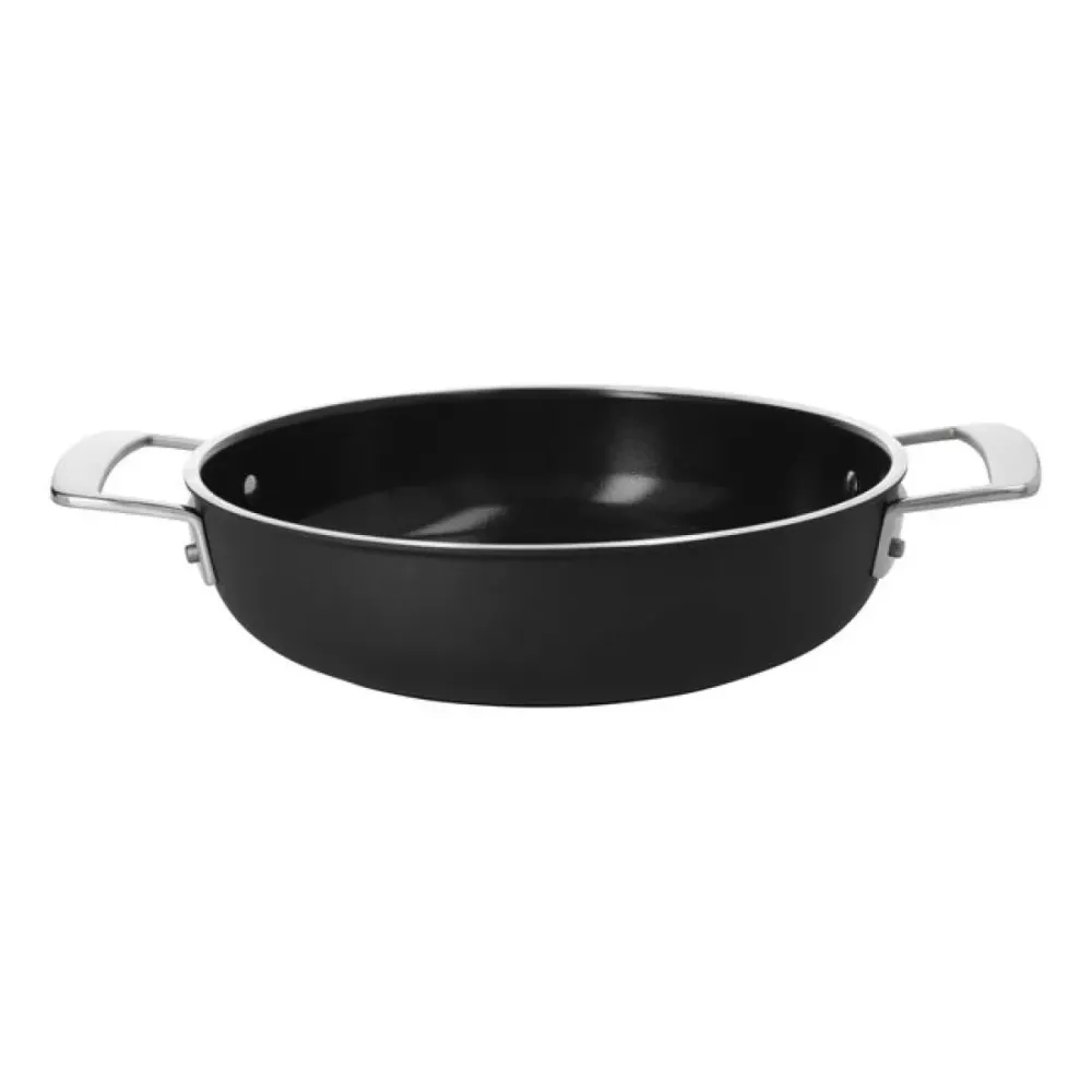 Alu Pro 5 Ceraforce Lage Hapjespan met Deksel 24 cm Demeyere