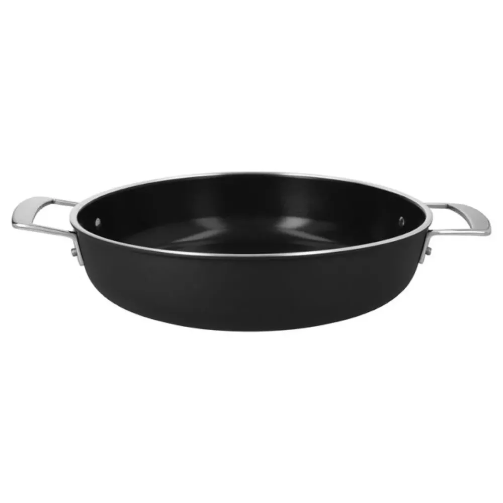 Alu Pro 5 Ceraforce Lage Hapjespan met Deksel 28 cm Demeyere