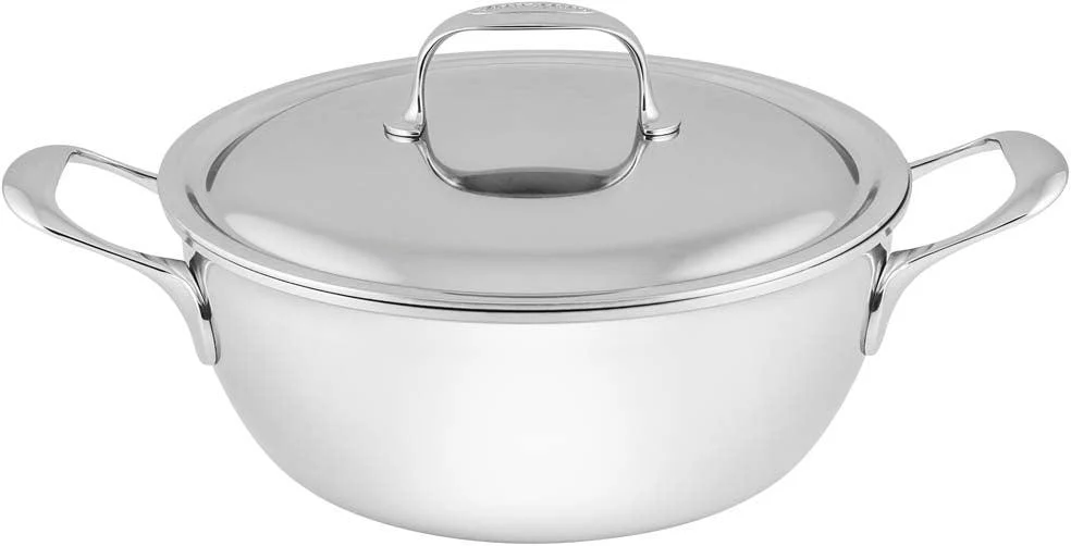 Demeyere Atlantis 7 Conische sudderpot 24 cm met dubbelwandig deksel, 3,25 liter