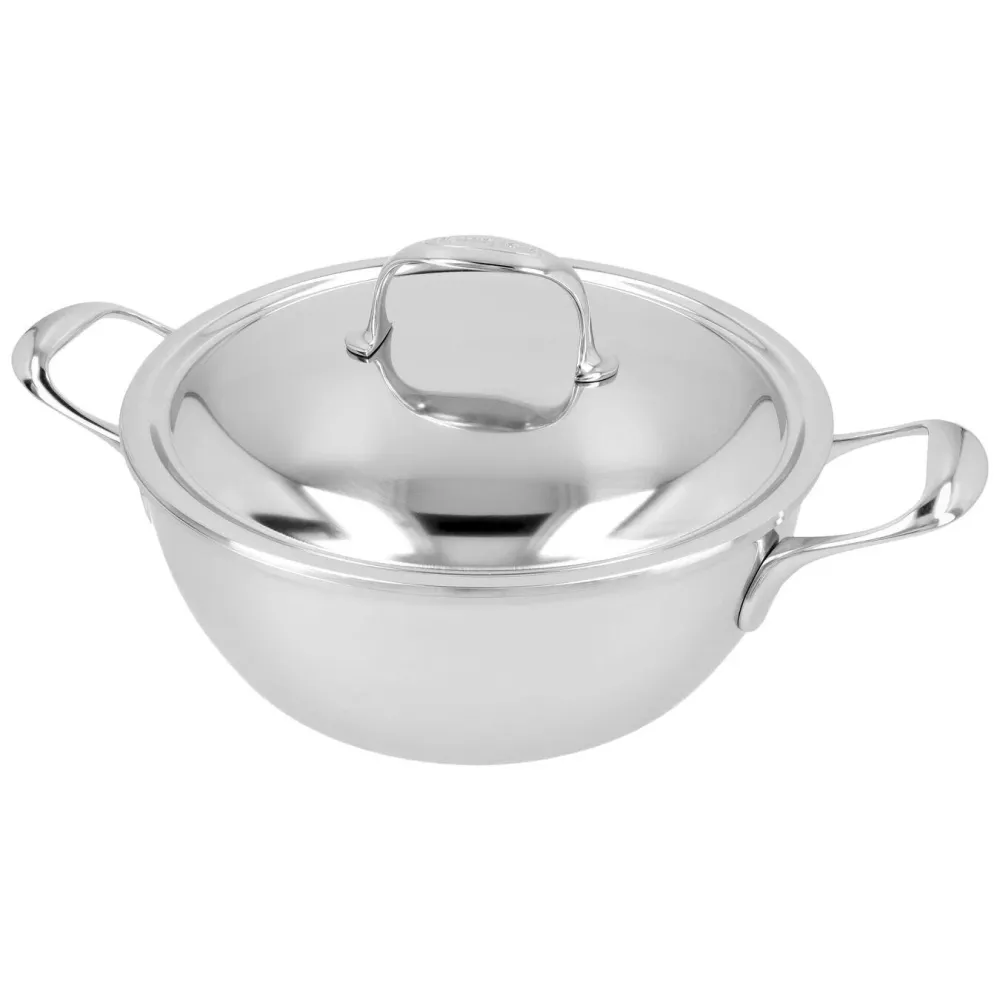 Demeyere Atlantis 7 Conische sudderpot 24 cm met dubbelwandig deksel, 3,25 liter
