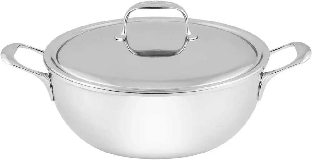 Demeyere Atlantis 7 Conische sudderpot 28 cm met dubbelwandig deksel, 4,8 liter