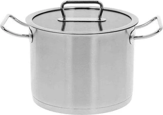 Demeyere Diverto 3 Soeppot 24 cm met glasdeksel, 7 liter