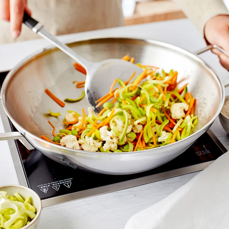 Demeyere Industry Wok 30cm met 2 grepen