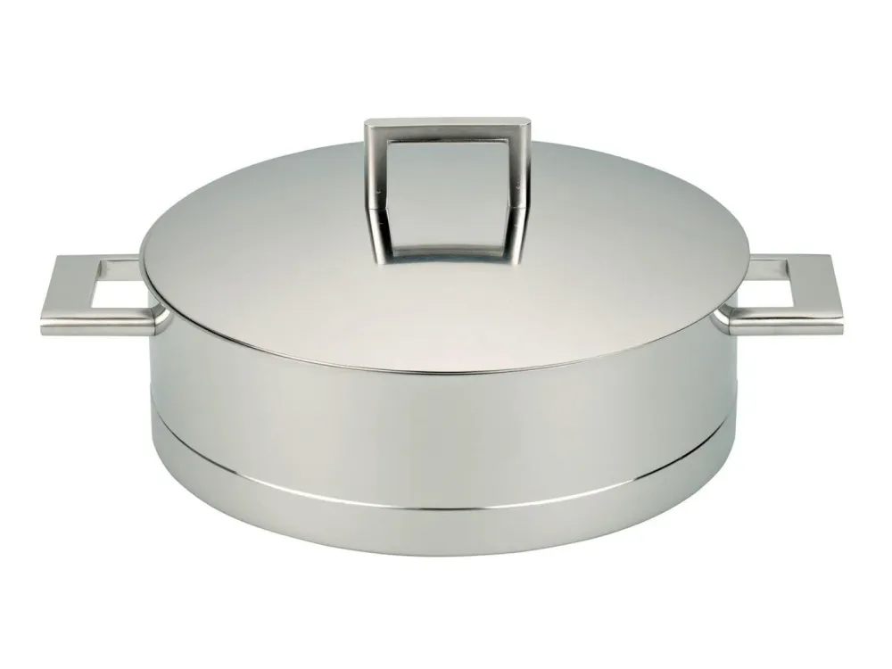 Demeyere John Pawson 7 Lage kookpot 28 cm met dubbelwandig deksel, 4,8 lliter