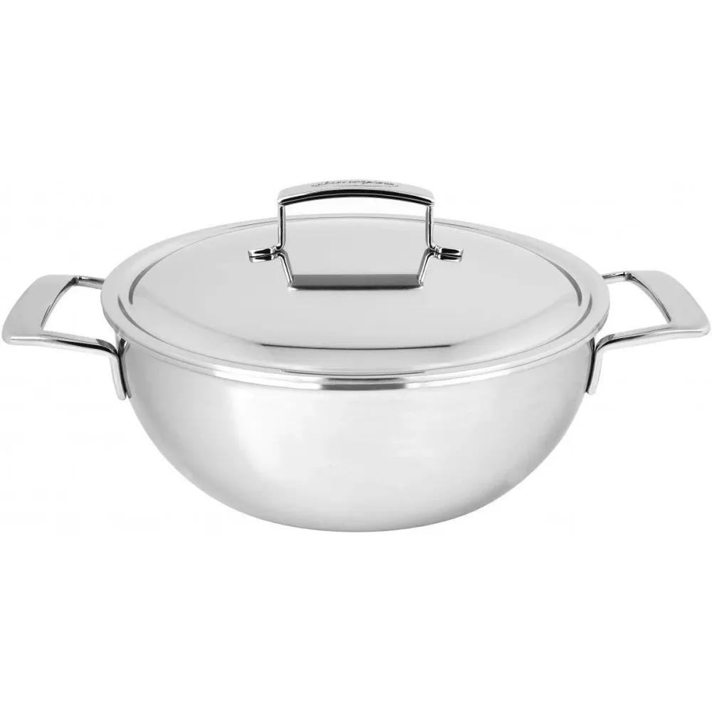 Demeyere Silver 7 Conische sudderpot 28 cm met dubbelwandig deksel, 4,8 liter