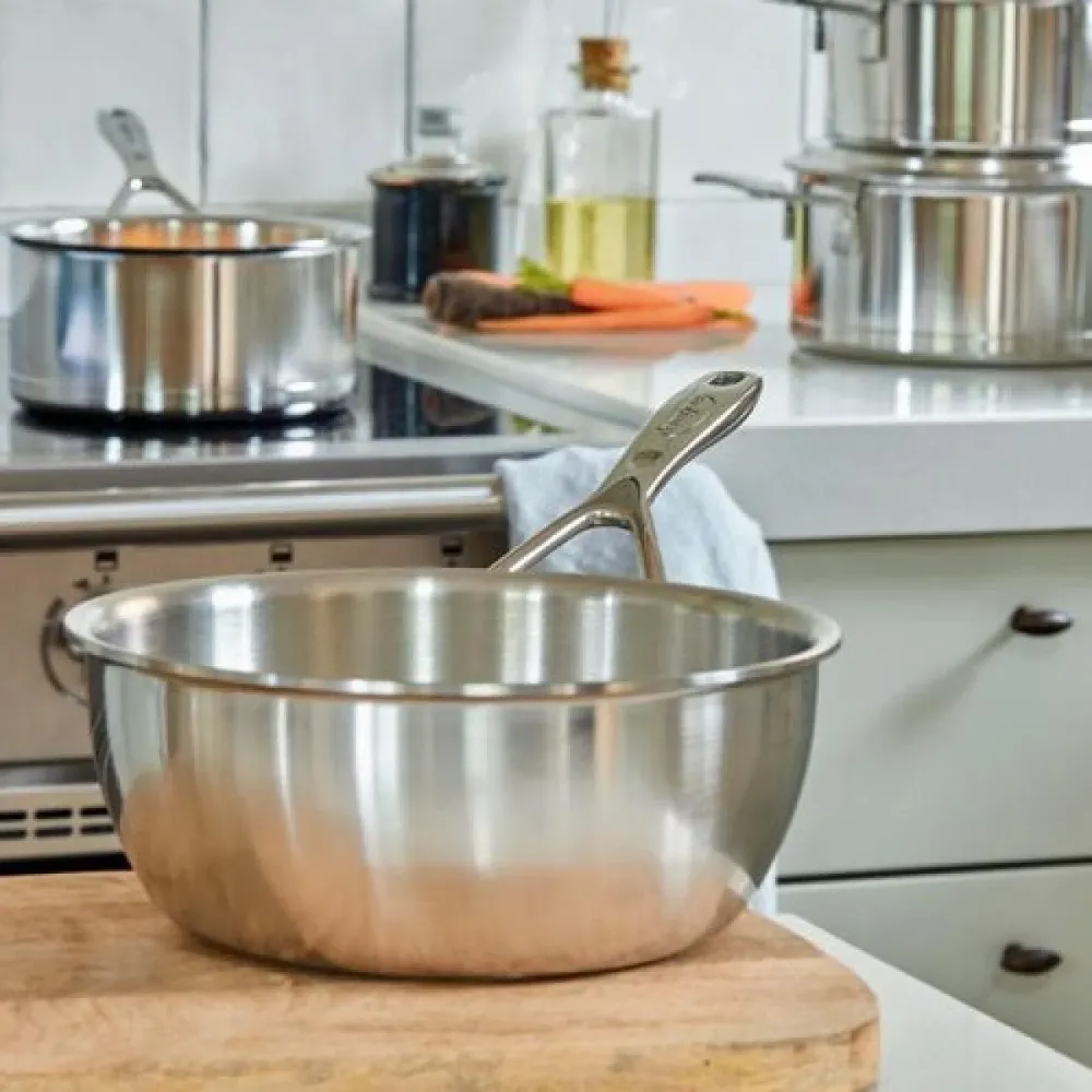 Demeyere Silver 7 Conische sudderpot 28 cm met dubbelwandig deksel, 4,8 liter