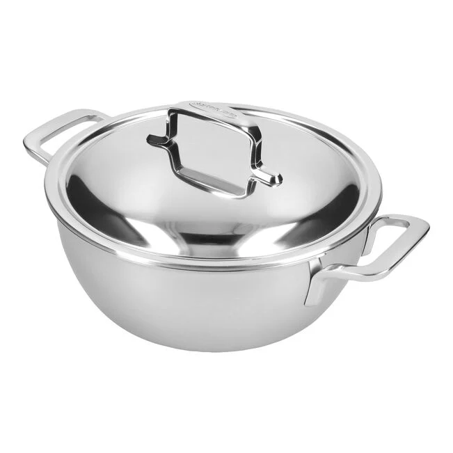 Intense 5 Conische Braadpan met Deksel 24 cm Demeyere