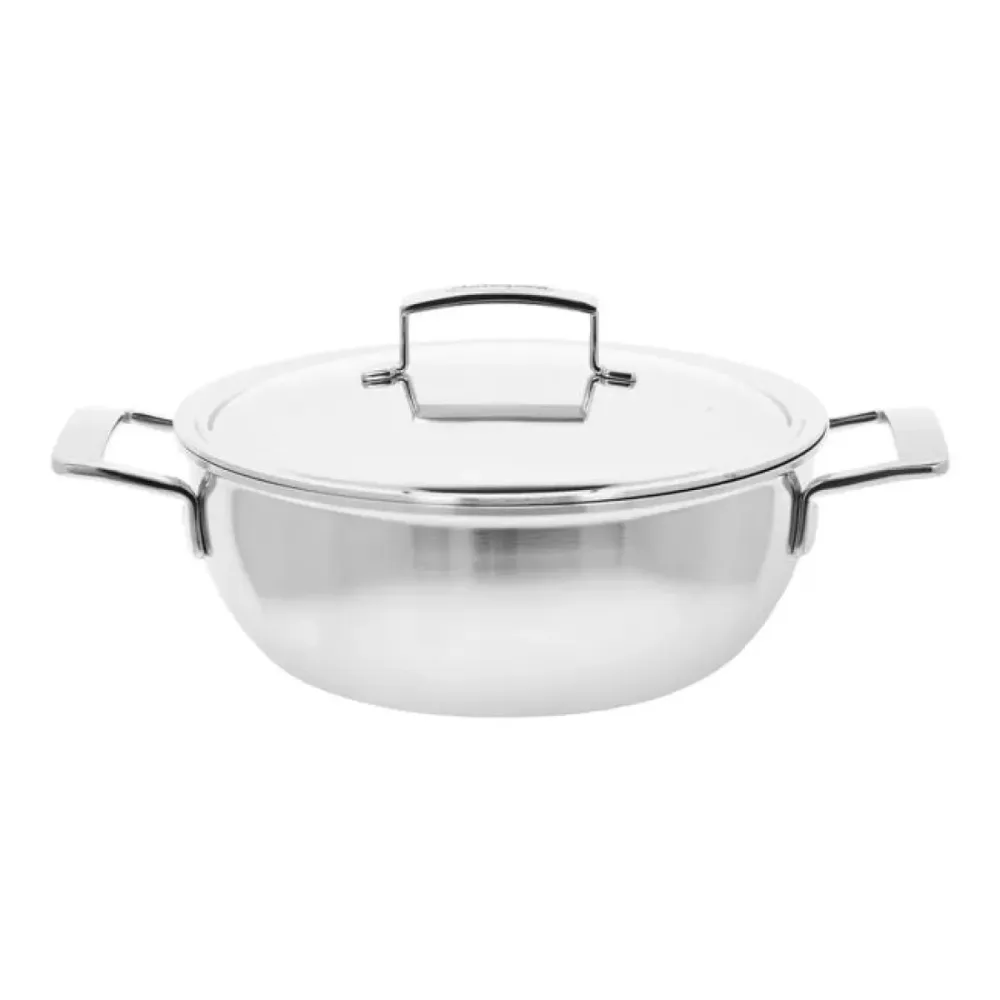 Silver 7 Conische Braadpan met Deksel 28 cm Demeyere
