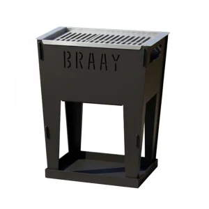 Design Zwart Gecoate Barbecue - Braay - Houtskool BBQ - 30x40x50 cm