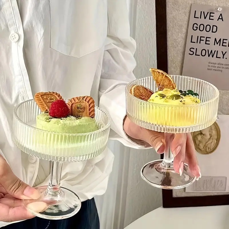 Dessertglazen IJscoupe op Poot – Ribble Design, Verpakt per 2