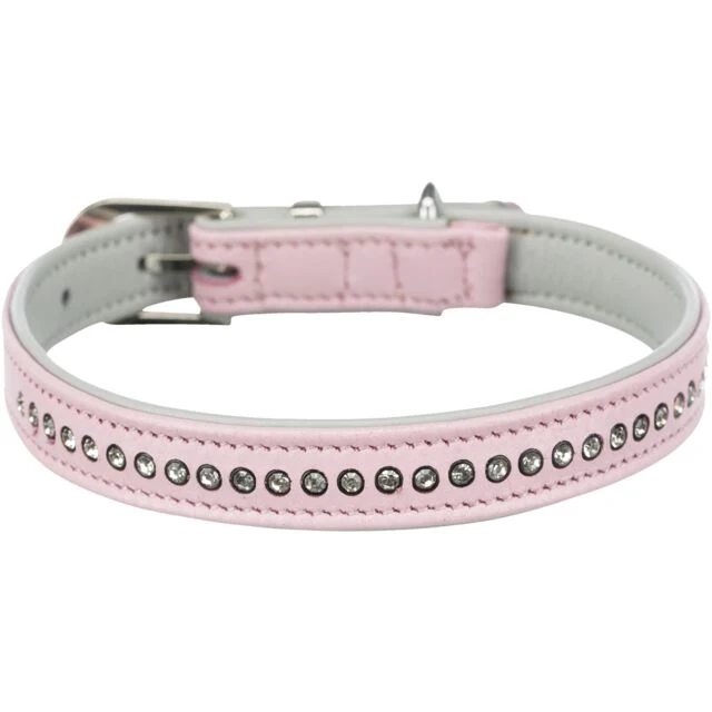 Halsband Deluxe Strass roze DOGI