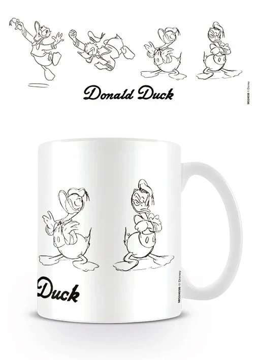 Donald Duck schets mok