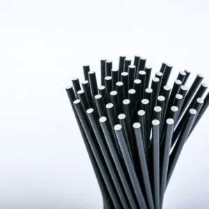 Drinkrietjes karton zwart 250 st. -